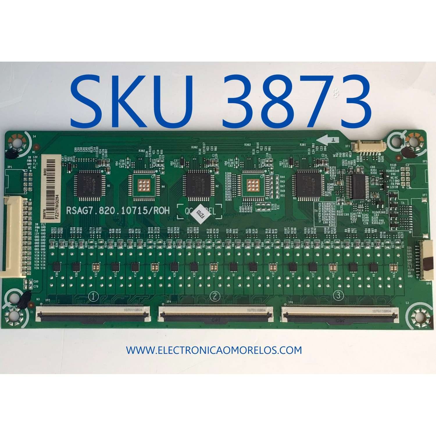 LED DRIVER PARA TV HISENSE QLED / NUMERO DE PARTE 285976 / RSAG7.820.10715/ROH / H41804PN157A2 / DISPLAY HV750QUB-F91 / MODELO 75U6G 75A62GUA